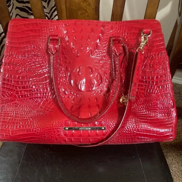 Reddish/maroon Brahmin Purse Tote Handbag - Picture 1 of 9